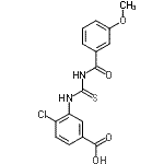 CAS#: 532954-01-1， 4-Chloro-3-{[(3-Methoxybenzoyl)Carbamothioyl]Amino}Benzoic Acid