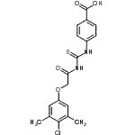 CAS#: 533919-45-8， 4-({[(4-Chloro-3,5-Dimethylphenoxy)Acetyl]Carbamothioyl}Amino)Benzoic Acid