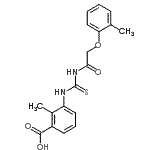 CAS#: 533919-67-4， 2-Methyl-3-({[(2-Methylphenoxy)Acetyl]Carbamothioyl}Amino)Benzoic Acid