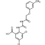 CAS#: 533921-27-6， 3,5-Dichloro-2-({[(3-Methylphenoxy)Acetyl]Carbamothioyl}Amino)Benzoic Acid