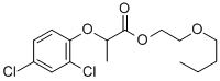 structure of CAS# 53404-31-2, 2-(2,4-Dichlorophenoxy)propionic acid 2-butoxyethanol ester;2-(2,4-Dichlorophenoxy)Propanoic Acid 2-Butoxyethyl Ester;2-(2,4-Dichlorophenoxy)Propionic Acid 2-Butoxyethyl Ester;2-(2,4-Dichlorophenoxy)Propionic Acid Butoxyethyl Ester