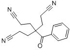 structure of CAS# 5342-96-1, 4-Benzoyl-4-(2-Cyanoethyl)Heptanedinitrile;4-(2-Cyanoethyl)-4-(Oxo-Phenylmethyl)Heptanedinitrile;4-(Benzoyl)-4-(2-Cyanoethyl)Pimelonitrile;4-(2-Cyanoethyl)-4-Phenylcarbonyl-Heptanedinitrile