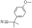 结构式 CAS# 5351-07-5, 2-(4-甲氧基苯基)-2-甲基丙腈