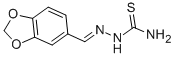 structure of CAS# 5351-85-9, (1,3-Benzodioxol-5-Ylmethylideneamino)Thiourea;(1,3-Benzodioxol-5-Ylmethyleneamino)Thiourea;Aids-167158;Aids167158