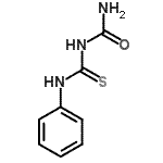 结构式 CAS# 53555-72-9, N-苯基二亚氨基硫代甲酸二酰胺