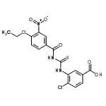 CAS#: 535956-92-4， 4-Chloro-3-{[(4-Ethoxy-3-Nitrobenzoyl)Carbamothioyl]Amino}Benzoic Acid
