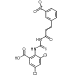 CAS#: 535957-34-7， 3,5-Dichloro-2-({[3-(3-Nitrophenyl)Acryloyl]Carbamothioyl}Amino)Benzoic Acid