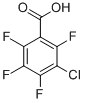 structure of CAS# 5360-81-6, 3-Chloro-2,4,5,6-Tetrafluorobenzoic Acid;3-Chloro-2,4,5,6-Tetrafluoro-Benzoic Acid;C127
