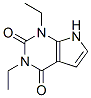 structure of CAS# 53680-92-5, 1,3-Diethyl-1H-Pyrrolo[2,3-d]Pyrimidine-2,4(3H,7H)-Dione;1,3-Diethyl-7H-Pyrrolo[3,2-E]Pyrimidine-2,4-Quinone;1,3-Diethyl-1H-Pyrrolo(2,3-D)Pyrimidine-2,4(3H,7H)-Dione;1H-Pyrrolo(2,3-D)Pyrimidine-2,4(3H,7H)-Dione, 1,3-Diethyl-