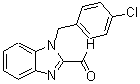 结构式 CAS# 537010-34-7, 1-(4-氯苄基)-1H-苯并咪唑-2-甲醛