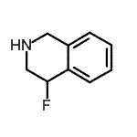 structure of CAS# 537033-79-7, 4-Fluoro-1,2,3,4-Tetrahydroisoquinoline;4-fluoro-1,2,3,4-tetrahydroisoquinoline