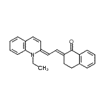 CAS#: 53704-22-6， (2E)-2-[(2E)-2-(1-Ethyl-2(1H)-Quinolinylidene)Ethylidene]-3,4-Dihydro-1(2H)-Naphthalenone