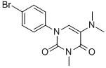 CAS 登录号：53727-37-0， 1-(4-溴苯基)-5-(二甲基氨基)-3-甲基尿嘧啶