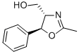 structure of CAS# 53732-41-5, (4S,5S)-(-)-2-Methyl-5-Phenyl-2-Oxazoline-4-Methanol;(2-Methyl-5-Phenyl-4,5-Dihydrooxazol-4-Yl)Methanol;(4S,5S)-4,5-Dihydro-4-Hydroxymethyl-2-Methyl-5-Phenyloxazole;(4S,5S)-(-)-2-Methyl-5-Phenyl-2-Oxazoline-4-Methanol