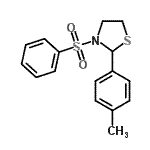 CAS#: 537677-92-2， 2-(4-Methylphenyl)-3-(Phenylsulfonyl)-1,3-Thiazolidine