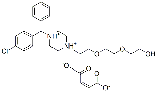 CAS#: 53859-10-2， 4-(4-Chlorobenzhydryl)-1-[2-[2-(2-Hydroxyethoxy)Ethoxy]Ethyl]Piperazinediylium Maleate