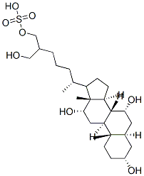 CAS#: 53939-18-7， (3R,5R,7R,8R,9S,10S,12S,13R,14S)-3,7,12-Trihydroxy-17-[(2R)-6-(Hydroxymethyl)-7-Sulfooxy-Heptan-2-Yl]-10,13-Dimethyl-2,3,4,5,6,7,8,9,11,12,14,15,16,17-Tetradecahydro-1H-Cyclopenta[a]Phenanthrene
