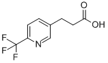 structure of CAS# 539855-70-4, 3-[2-(Trifluoromethyl)Pyridin-5-Yl]Propanoic Acid;3-[2-(Trifluoromethyl)Pyridin-5-Yl]Propanoic Acid