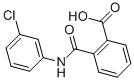 structure of CAS# 5406-21-3, 2-{[(3-Chlorophenyl)Amino]Carbonyl}-Benzoic Acid;2-[[(3-Chlorophenyl)Amino]-Oxomethyl]Benzoic Acid;N-(3-Chloro-Phenyl)-Phthalamic Acid;Chemdiv2_000906