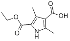 structure of CAS# 5408-10-6, 3,5-Dimethyl-1H-Pyrrole-2,4-Dicarboxylic Acid 2-Ethyl Ester;5-Carbethoxy-2,4-Dimethyl-1H-Pyrrole-3-Carboxylic Acid;3,5-Dimethyl-1H-Pyrrole-2,4-Dicarboxylic Acid 2-Ethyl Ester;Nsc26648
