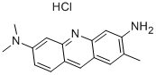 structure of CAS# 5409-37-0, Coriphosphine O;(6-Amino-7-Methyl-Acridin-3-Yl)-Dimethyl-Ammonium Chloride;(6-Amino-7-Methyl-3-Acridinyl)-Dimethylammonium Chloride;(6-Amino-7-Methyl-Acridin-3-Yl)-Dimethyl-Azanium Chloride