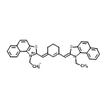 CAS#: 54118-21-7， 1-Ethyl-2-[(E)-{3-[(Z)-(1-Ethylnaphtho[1,2-d][1,3]Thiazol-2(1H)-Ylidene)Methyl]-2-Cyclohexen-1-Ylidene}Methyl]Naphtho[1,2-d][1,3]Thiazol-1-Ium Iodide