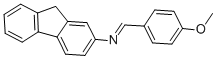 structure of CAS# 5424-78-2, 2-[(4-Methoxybenzylidene)Amino]Fluorene;9H-Fluoren-2-Yl-(4-Methoxybenzylidene)Amine;Nsc12300