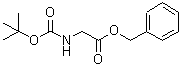 结构式 CAS# 54244-69-8, 叔丁氧羰基氨基-乙酸苄酯