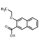 结构式 CAS# 54245-36-2, 3-乙氧基-2-萘甲酸