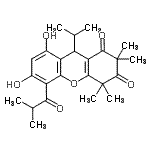 CAS#: 54247-23-3， 6,8-Dihydroxy-5-Isobutyryl-9-Isopropyl-2,2,4,4-Tetramethyl-4,9-Dihydro-1H-Xanthene-1,3(2H)-Dione
