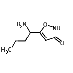 CAS 登录号：54258-21-8， 5-(1-氨基丁基)-1,2-恶唑-3(2H)-酮