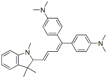 CAS#: 54268-90-5， 4,4'-[4-(2,3-Dihydro-1,3,3-Trimethyl-1H-Indol-2-Yl)Buta-1,3-Dienylidene]Bis[N,N-Dimethylaniline]