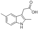 结构式 CAS# 5435-40-5, 2-(2,5-二甲基-1H-吲哚-3-基)乙酸