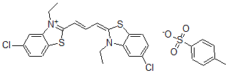 CAS#: 54350-28-6， 5-Chloro-2-(3-(5-Chloro-3-Ethyl-2(3H)-Benzothiazolylidene)-1-Propenyl)-3-Ethyl-Benzothiazolium Salt With 4-Methylbenzenesulfonic Acid (1: 1)