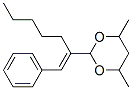 CAS 登录号：5436-90-8， 4,6-二甲基-2-(1-苯基庚-1-烯-2-基)-1,3-二恶烷