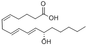 结构式 CAS# 54397-84-1, 12-L-羟基-5,8,10-十七碳三烯酸