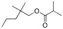 CAS 登录号：5458-25-3， 2,2-二甲基戊基 2-甲基丙酸酯