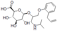 CAS#: 54587-50-7， (2S,3S,4S,5R,6R)-3,4,5-Trihydroxy-6-[1-(Propan-2-Ylamino)-3-(2-Prop-2-Enylphenoxy)Propan-2-Yl]Oxyoxane-2-Carboxylic Acid