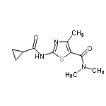 CAS#: 546071-40-3， 2-[(Cyclopropylcarbonyl)Amino]-N,N,4-Trimethyl-1,3-Thiazole-5-Carboxamide