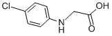 structure of CAS# 5465-90-7, 2-[(4-Chlorophenyl)Amino]Acetic Acid;2-[(4-Chlorophenyl)Amino]Ethanoic Acid;Sbb016740;Nsc25860