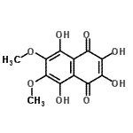 CAS#: 54725-02-9， 2,3,5,8-Tetrahydroxy-6,7-Dimethoxy-1,4-Naphthoquinone