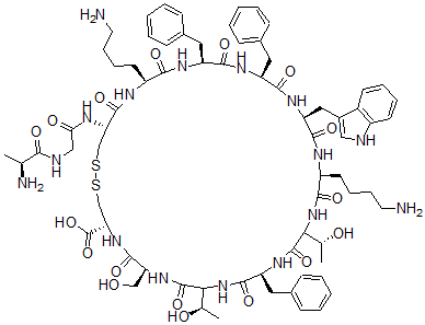 CAS#: 54786-81-1， Des-Asn(5)-Somatostatin