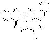 CAS 登录号：548-00-5， 2,2-二(4-羟基-2-氧代苯并吡喃-3-基)乙酸乙酯