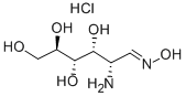 structure of CAS# 54947-34-1, D-Glucosamine-Oxime Hydrochloride;2-Amino-3,4,5,6-Tetrahydroxy-Hexanal Oxime Chloride;2-Amino-3,4,5,6-Tetrahydroxyhexanal Oxime Chloride;(6E)-5-Amino-6-Hydroxyimino-Hexane-1,2,3,4-Tetrol Chloride