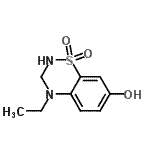CAS#: 549495-04-7， 4-Ethyl-3,4-Dihydro-2H-1,2,4-Benzothiadiazin-7-Ol 1,1-Dioxide
