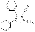 structure of CAS# 5503-73-1, 2-Amino-4,5-Diphenyl-3-Furonitrile;2-Amino-4,5-Di(Phenyl)-3-Furancarbonitrile;2-Amino-4,5-Di(Phenyl)-3-Furonitrile;A1093/0051326