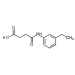 structure of CAS# 550312-50-0, 4-[(3-Ethylphenyl)Amino]-4-Oxobutanoic Acid;3-[N-(3-ethylphenyl)carbamoyl]propanoic acid;4-((3-ethylphenyl)amino)-4-oxobutanoic acid;4-(3-ethylanilino)-4-oxobutanoic acid