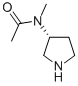 structure of CAS# 550370-81-5, N-Methyl-N-(3R)-3-Pyrrolidinyl-Acetamide