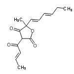 CAS#: 55045-15-3， 3-[(2E)-2-Butenoyl]-5-[(1E,3E)-1,3-Hexadien-1-Yl]-5-Methyl-2,4(3H,5H)-Furandione