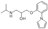 structure of CAS# 55050-95-8, Isamoltan Hemifumarate;1-(Isopropylamino)-3-(2-Pyrrol-1-Ylphenoxy)Propan-2-Ol;1-(Isopropylamino)-3-[2-(1-Pyrrolyl)Phenoxy]Propan-2-Ol;(- )-1-(Isopropylamino)-3-(O-Pyrrol-1-Ylphenoxy)-2-Propanol.